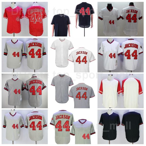 

men retro 1982 1985 vintage baseball 44 jeremiah jackson jersey pullover retire team embroidery and sewing navy blue white grey red high qua, Blue;black