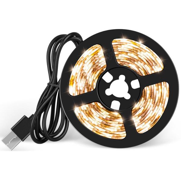 

waterproof led strips dc5v usb 2835smd lamp tape ribbon lights for car 0.5m 1m 2m 3m 4m 5m white warm light desktop