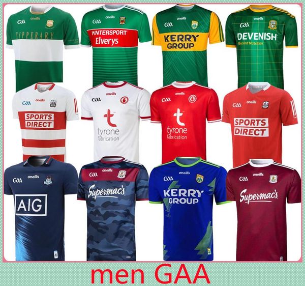 

2022 ireland dublin cork rugby jerseys 21 22 gaa galway kerry limerick shirt mayo meath tipperary tyrone sports jersey, Black;gray