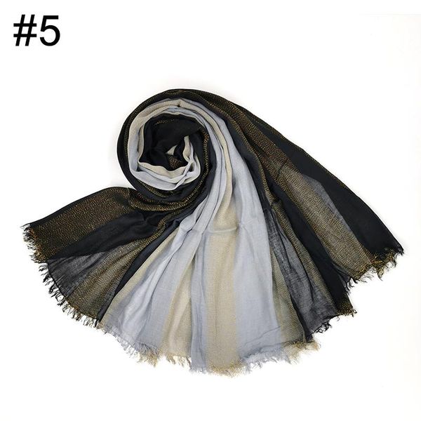

scarves ombre scarf gold shimmer shawl soft cotton muslim luxury hijabs, Blue;gray
