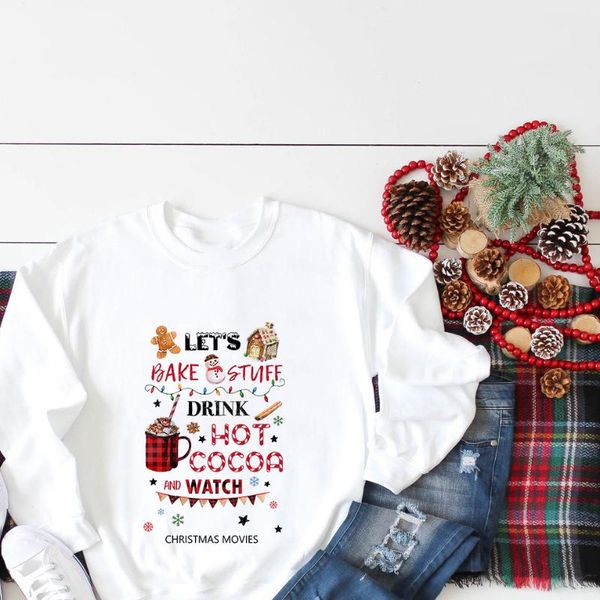 

women's hoodies & sweatshirts womens christmas clothes plaid truck merry shirt xmas hoodie pullover long sleeve casual sweatshirt, Black