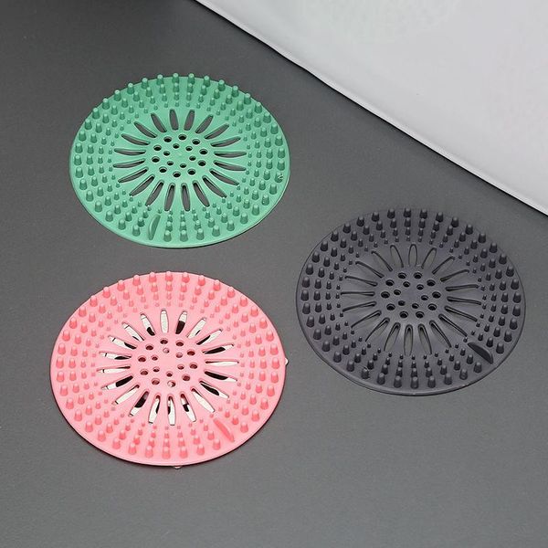 

other bath & toilet supplies silicone anti-blocking hair catcher ser plug trap bathroom shower floor drain covers sink strainer filter k
