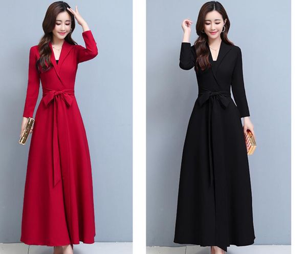 

2021 summer with fashion long sleeve women's long dress @16, Black;gray
