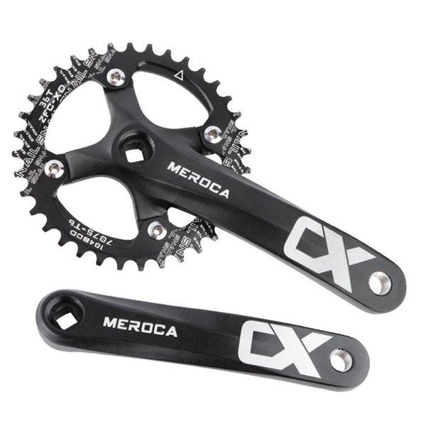 

bike heels & chainwheels meroca mountain crank arm set 170mm 104 bcd mtb bicycle crankset bottom bracket chainring bolts for fs