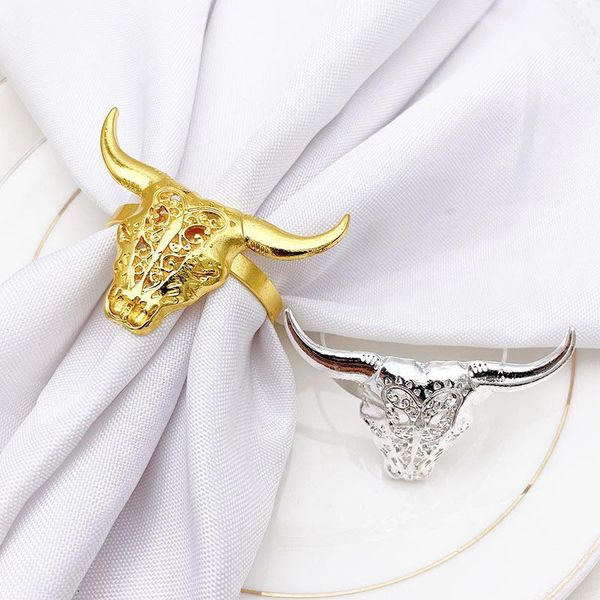 

napkin rings 30pcs el animal cow head buckle ring