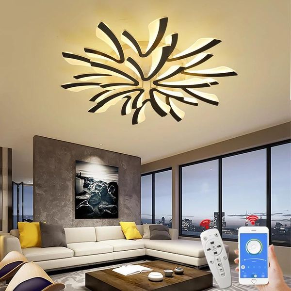 

chandeliers lican special offer app dimming modern acrylic ceiling chandelier lighting for living room bedroom 110v 220v