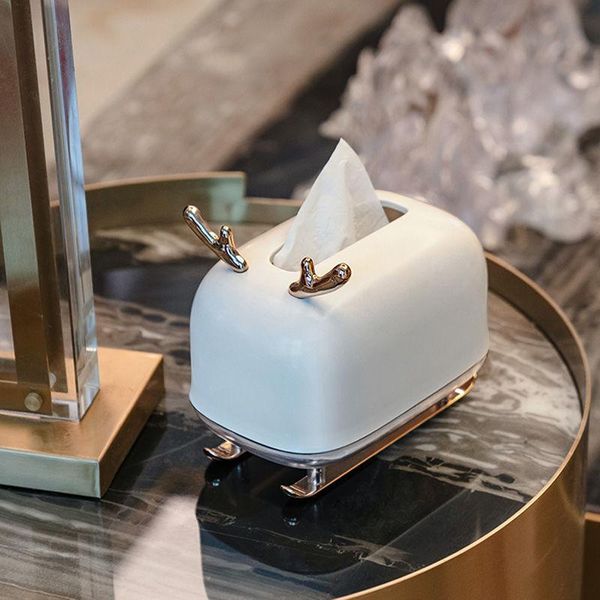 

tissue boxes & napkins box light luxury deskpaper holder high-end towel storage europe ins style napkin case