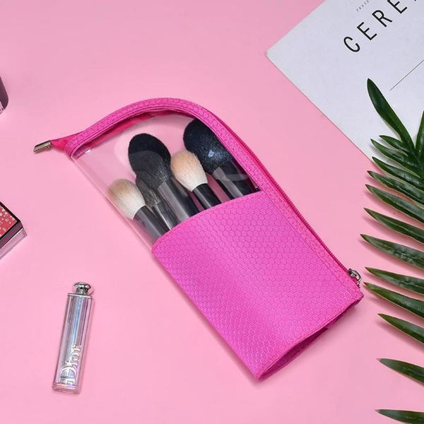 

eyebrow tools & stencils makeup bag travel cosmetic hand take waterproof multi-function brush storage