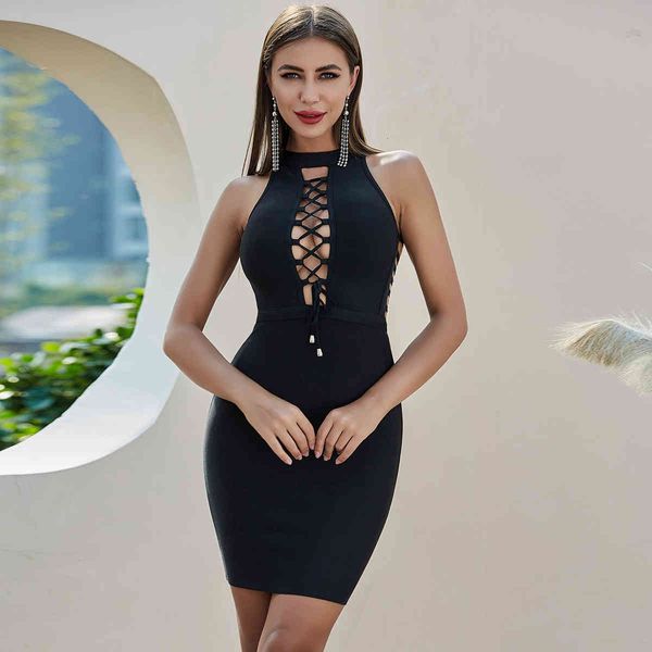 

dresses arrival summer fashion hollow out black bodycon women bandage elegant evening party vestido, Black;gray