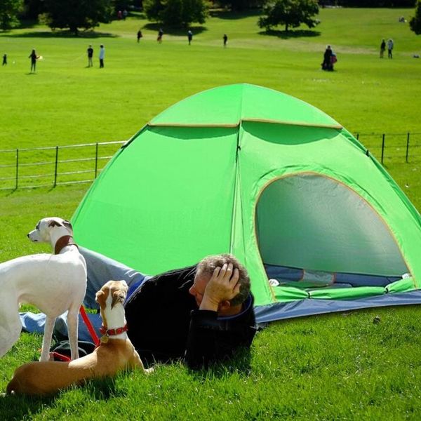 

automatic outdoor camping beach tent 3-5 persons uv protection shelter instant -up summer with gauze mosquito net tents and shelters