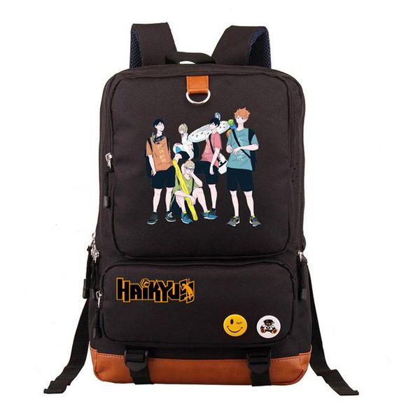 

backpack haikyuu hinata syouyou kageyama tobio cartoon cosplay schoolbag nylon shoulders bag