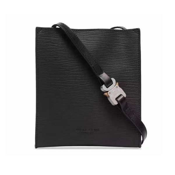 

waist bags alyx bag crossbody adjustable metal button functional tactical fashion men women black leather 1017 9sm