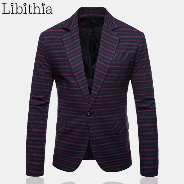 

men's suits & blazers men casual striped luxury one button party blazer male tuxedo dress wedding suit mens m-3xl clothes red orange t2, White;black
