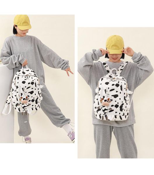 

backpack j4963 - leisure multi-function trend solid color large capacity