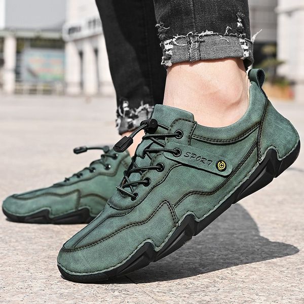 

dress shoes men casual lace up lightweight comfortable breathable walking sneakers oxford zapatillas hombre d73f, Black