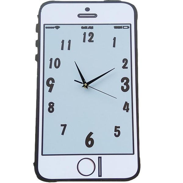 

wall clocks creative phone shop clock modern design large wood silent cartoon watch pow living room orologio muro decor sc251