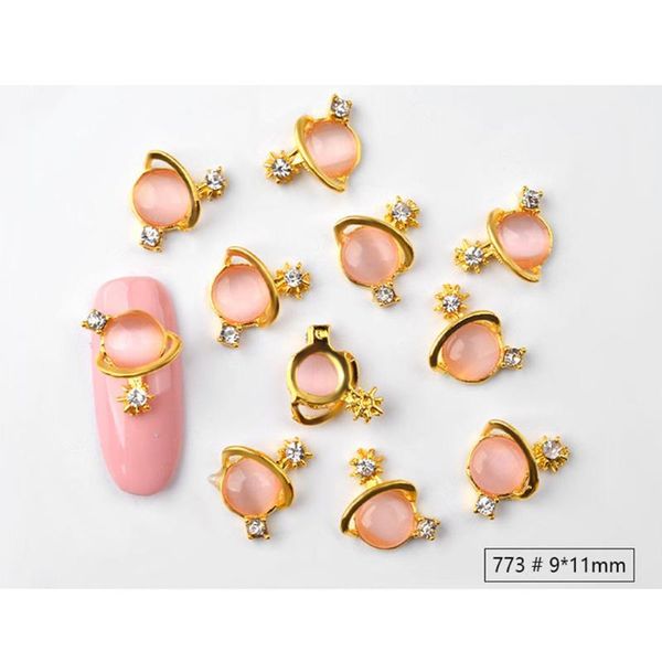 

nail art decorations 24 pcs metal rivet studs diy design pearl glass crystal nair accessories for girls and (mixed sty, Silver;gold