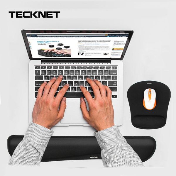 

mouse pads & wrist rests tecknet keyboard rest pad ergonomic memory foam support comfort for office computer laptop