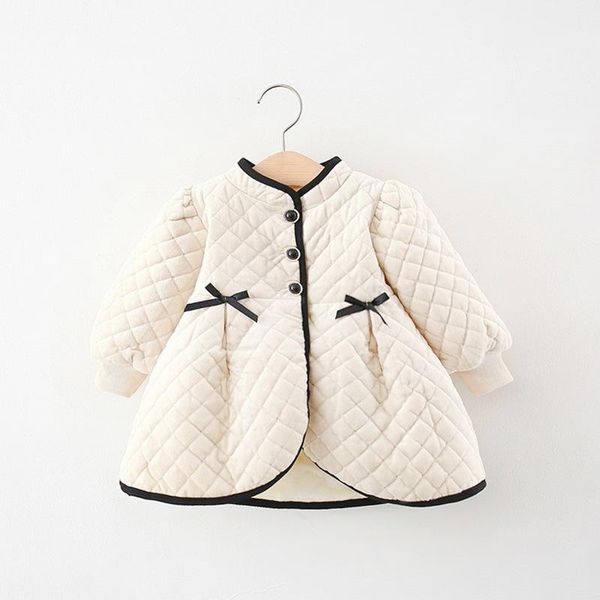 

down coat winter baby girl warm cotton jacket kids girls thick bow clothes parkas outwear white black, Blue;gray