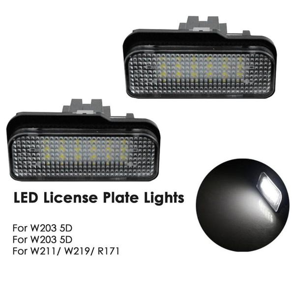 

working light for w211 w203 5d w219 r171 led license plate lights number lamps 12v 2pcs 6500k special lamp -