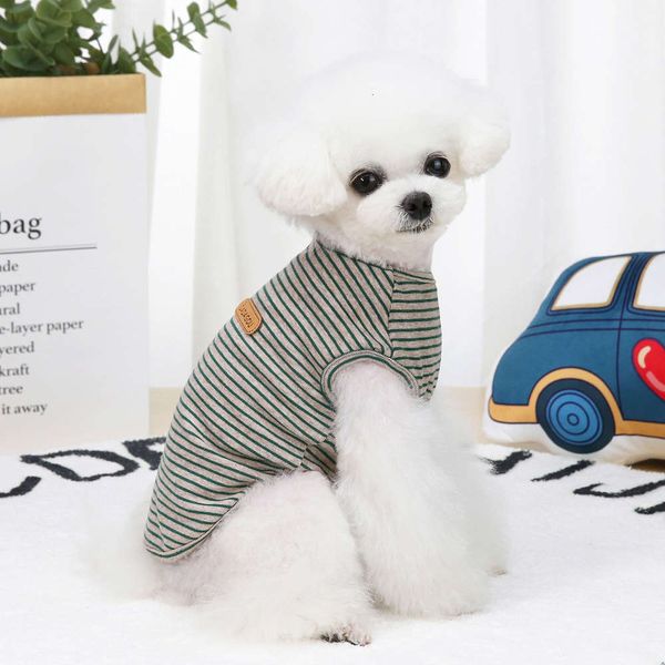 

dog apparel pet clothing pet dog spring and summer 21 trend stripe vest