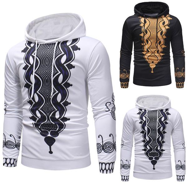 

men's pew hoodie personality printing casual long-sleeved hooded pullover sweater neutral warm outdoor sports jacket hoodies & sweatshi, Black