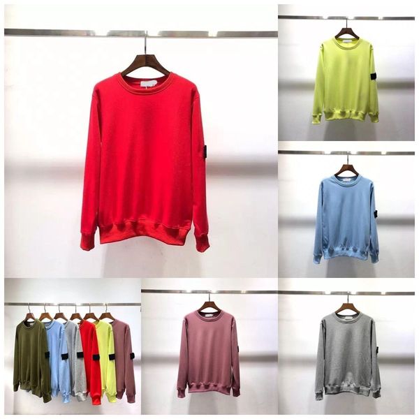 

designer autumn stone hoodie sweatshirts turtleneck women men hoodies sweatshirt high collar sweater pullover island letter badge embroidery, Black