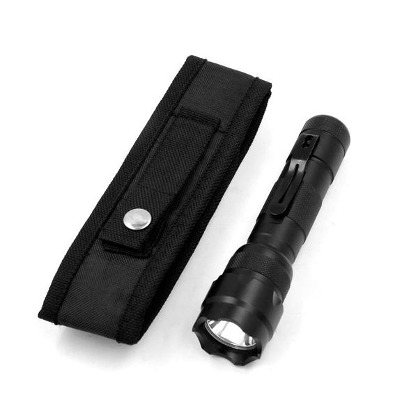 

100% promotion wf-502b cree xm-l2 u3-7a 1000lumens 1-mode(on/off) led hunting torch with holster flashlights torches