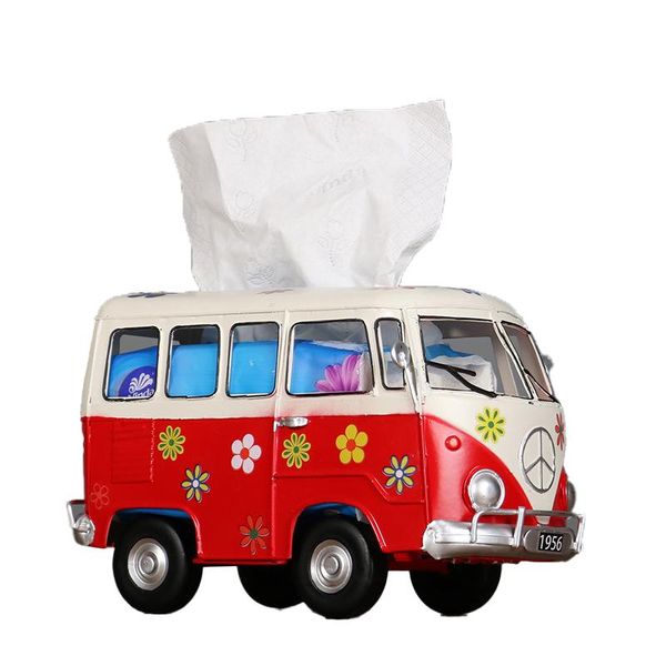 

tissue boxes & napkins box cover retro bus shape dispenser holder for placing on end tables night stands counter desks