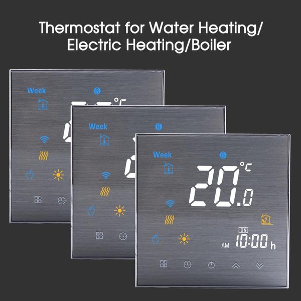 

smart home control thermostat wifi for water heating floors gas boiler temperature controller voice with google