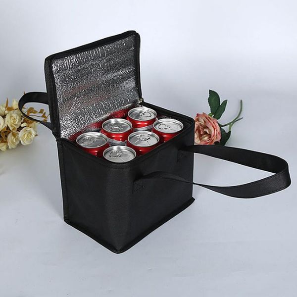 

hanging baskets food delivery bag ice pack 1pc folding picnic drink carrier thermal portable cooler lunch insulated insulation