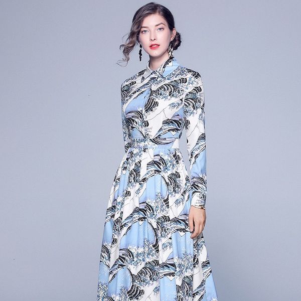 

casual dresses summer designer runway party sleeve elegant maxi women fashion printed long dress tlpd, Black;gray
