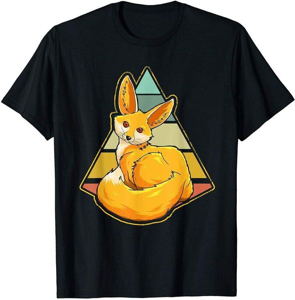 

fennec fox gift retro vintage fennec fox mothers day t-shirt size m-5xl, White;black