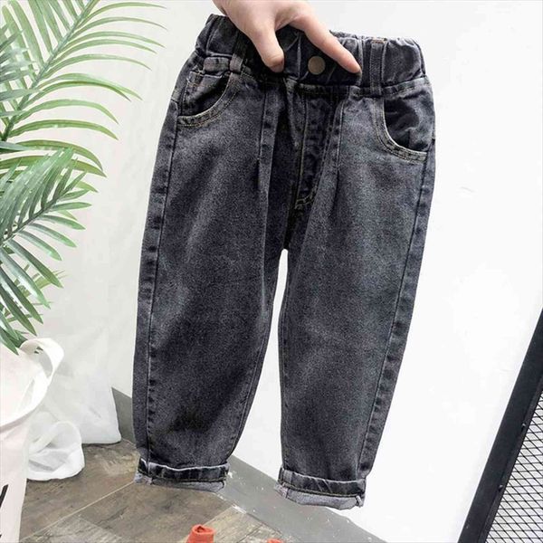 

2 6years fashion boys black jeans spring autumn children trousers baby girls kids denim pant clothes size: 90 130, Blue