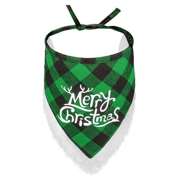 

dog apparel christmas bandana small cat puppy bandanas scarf holiday accessories fashion plaid dogs pet supplies