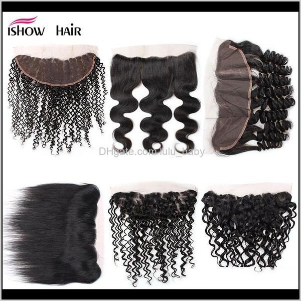 

brazilian malaysian peruvian indian 24inch 13 x 4 lace frontal body loose deep water straight hair q4sfi closures f9ews, Black;brown
