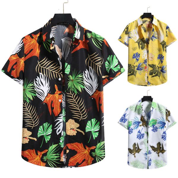 

men's casual shirts shirt spring men's printed short sleeve shirt tf07 vg7z, White;black