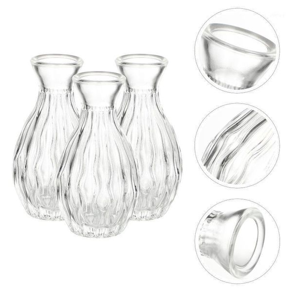 

storage bottles & jars 3pcs glass diffuser containers empty refillable