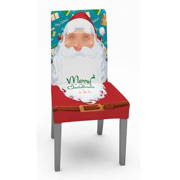

chair covers print cover xmas party home decor accessories christmas elastic