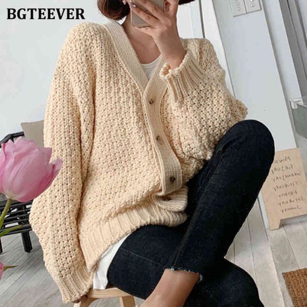 

sweaters casual warm women solid open stitch sweaters v-neck single-breasted loose female knitted cardigans autumn winter 41n1, White;black