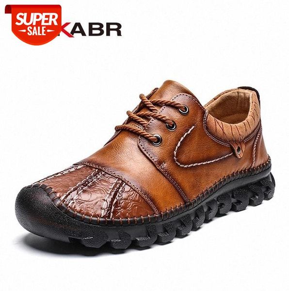 

DEKABR Genuine Leather Casual Shoes Stitching Style Men Flats Luxury Design Men Shoes Lace Up Walking Casual Business #Qd7k