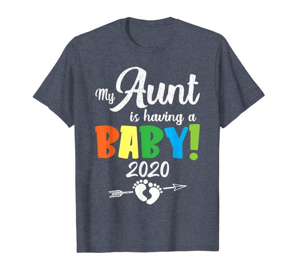 

my aunt is having a baby 2020 big cousin funny t-shirt, White;black