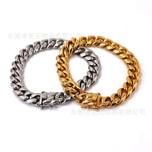 

chain creative hip hop gold plated cuba faucet titanium steel stainless, Silver