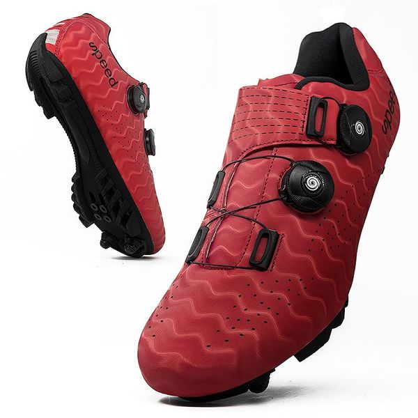 

cycling shoes road men's sneakers mountain bike cleat flat mtb women bicycle footwear spd, Black