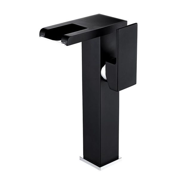 

bathroom waterfall led basin faucet glass brass made 28gf sink faucets