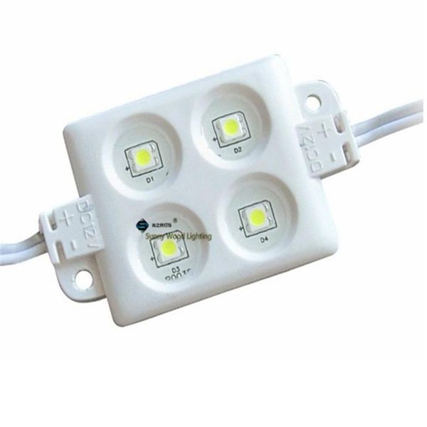 

100pcs/lot 4led module ,0.96w injection square ip65 waterproof for advertisement signboard ,character ,light box led modules