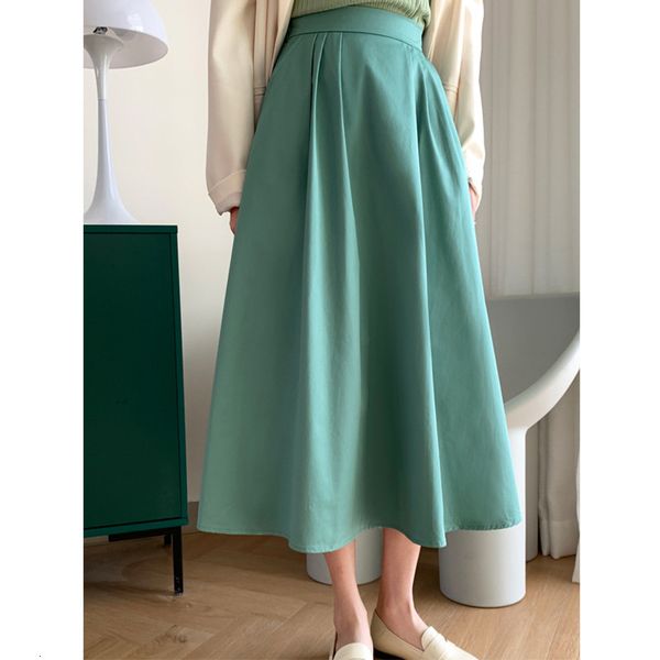 

skirts women summer boho cotton stretch high waist a-line femme faldas jupe saia spring clothes fcr5, Black