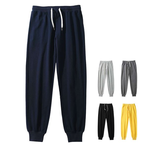 

large size pants all cotton casual leggings youth, Black