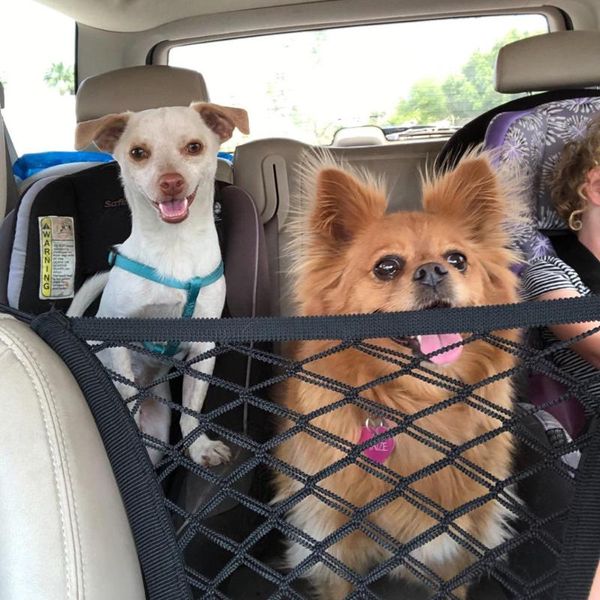 

car pet fence elastic dog safety isolation net children travel barrier mesh anti-collision seat covers