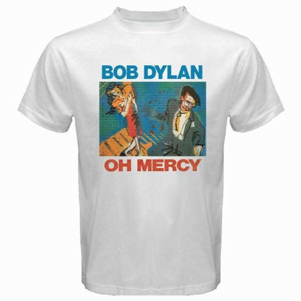 

bob dylan oh mercy men's white t-shirt size s m  xl 2xl 3xl, White;black
